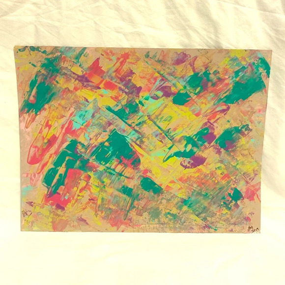 Original - Teal, magenta, pink, aqua, lime & blue - Picture 1 of 6